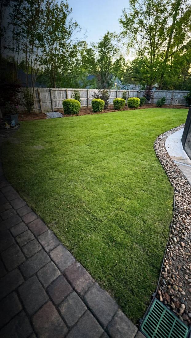 Backyard landscaping by Anything Exterior